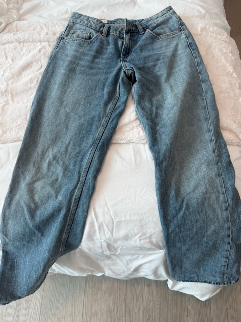 Zara low rise baggy jeans